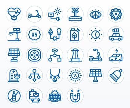 28 Bold Line Icons for Alternative in crisp 256x256 Editable resolution vector