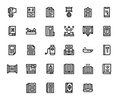 Manual Ultimate Package with 28 128x128 Bold Line Editable Icons vector