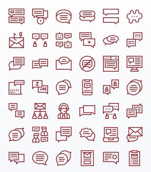 Reply Icon Arsenal with 42 256x256 Regular Line Pixel Aligned designs vector