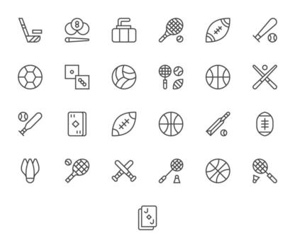 25 cuadrícula equipado 64 x 64 íconos para juego icono en elegante regular línea diseño vector