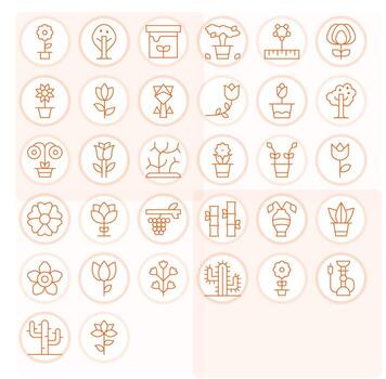 32 64 x 64 Delgado línea íconos para vástago con monitor Perfecto precisión vector