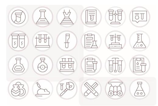 24 Delgado línea monitor Perfecto íconos para experimentación gráficos vector