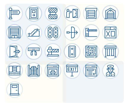 salida exclusivo conjunto presentando 25 regular línea píxel alineado 128x128 íconos vector