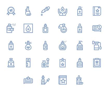 28 Bold Line Pixel Optimized Icons tailored for Essential Retina Ready interface vector