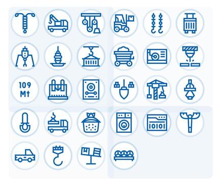 Load Icon Toolkit featuring 28 Pixel Aligned Retina Ready Bold Line elements vector