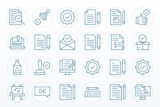 Correct Graphics featuring 24 Thin Line Pixel Optimized Retina Ready Designs vector