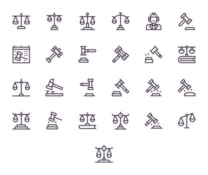 25 Regular Line Detail Enhanced High Resolution Icons from Verdict Suite vector
