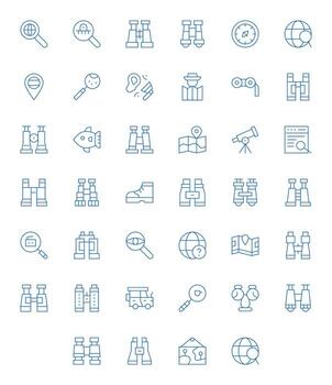 Explore Icon Repository containing 40 Thin Line 128x128 Grid Fitted graphics vector