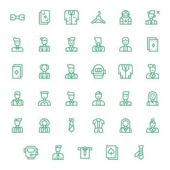 35 Regular Line Icons designed for Suit in 256x256 Pixel Optimized format vector