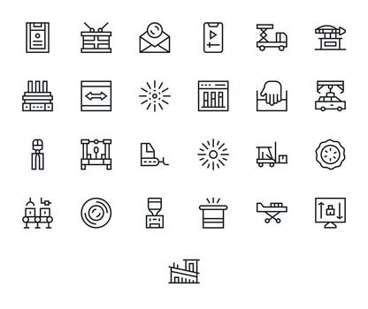 cargando icono colección con 25 alto resolución regular línea diseños vector