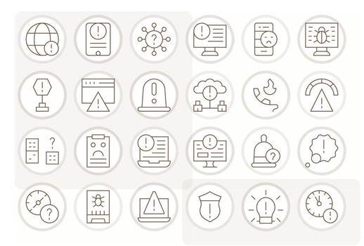 Issue Exclusive Set featuring 24 Thin Line PIXEL Perfect 256x256 Icons vector