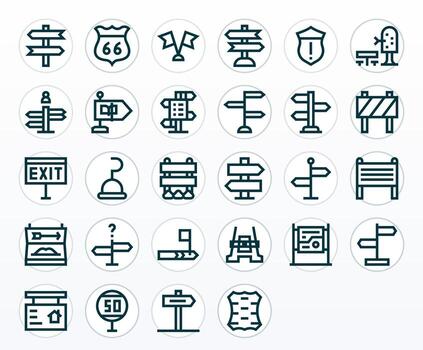 28 64 x 64 negrita línea íconos optimizado para señalizar píxel optimizado monitor vector