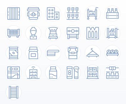 25 Regular Line Detail Enhanced 256x256 Icons from Shelf Suite vector