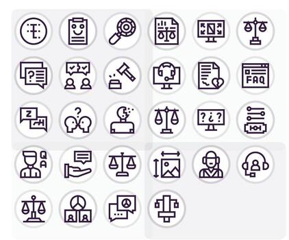 resolución icono caja de herramientas presentando 28 píxel alineado retina Listo negrita línea elementos vector