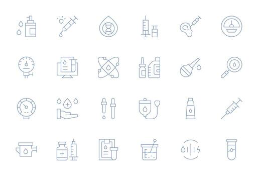 24 editable Delgado línea íconos diseñado para fluido interfaz vector