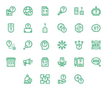 Unknown Digital Pack containing 28 Pixel Optimized Bold Line High Resolution Icons vector