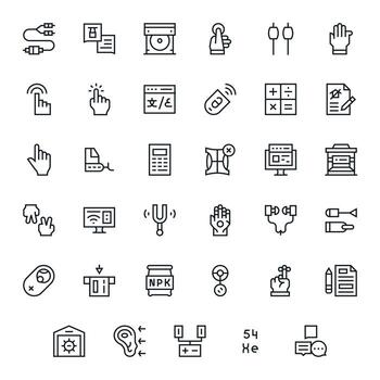 35 128x128 monitor Perfecto íconos para entrada en regular línea tema vector