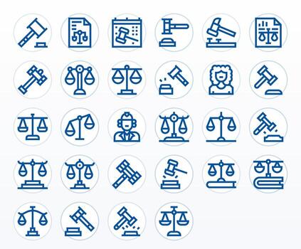 28 Display Perfect Bold Line Icons designed for Verdict Interface vector