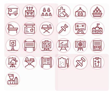 25 alto resolución regular línea íconos optimizado para tablero editable monitor vector