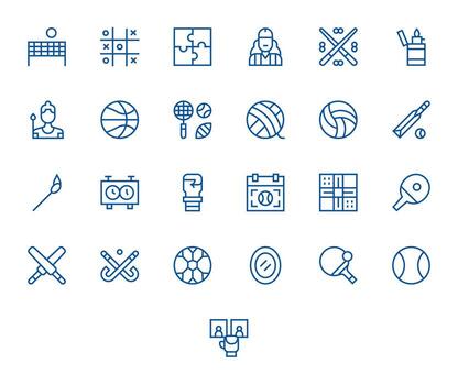 25 High Resolution PIXEL Perfect Icons for Match in Regular Line Theme vector