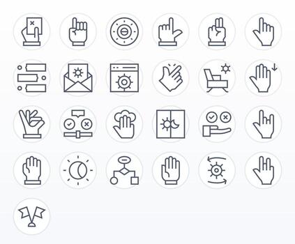 opción alto resolución icono paquete con 25 regular línea píxel Perfecto elementos vector