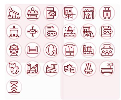 25 Regular Line Pixel Optimized Icons crafted for Platform 64x64 applications vector