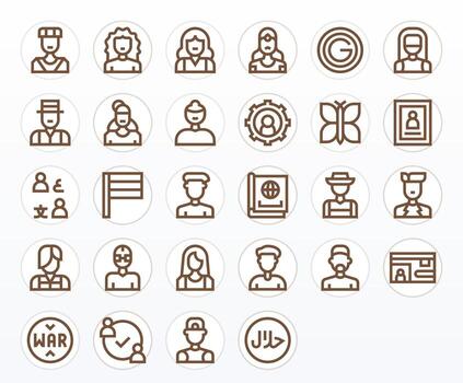 Identity Modern Collection with 28 Bold Line 128x128 Pixel Optimized Icons vector