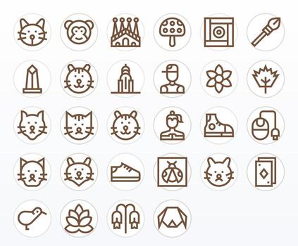 Icon Graphic Ultimate Package with 28 High Resolution Bold Line Pixel Optimized Icons vector