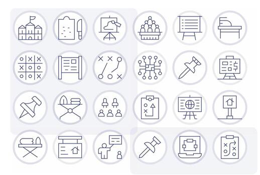 tablero incluso 24 alto resolución Delgado línea ilustraciones vector