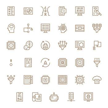 datos Procesando gráficos presentando 35 regular línea píxel optimizado alto resolución diseños vector