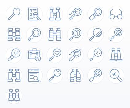 aumentador icono repositorio conteniendo 25 regular línea 256x256 editable gráficos vector