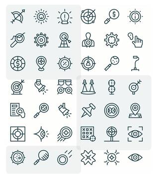 Focus Graphics featuring 42 Regular Line Display Perfect 128x128 Designs vector