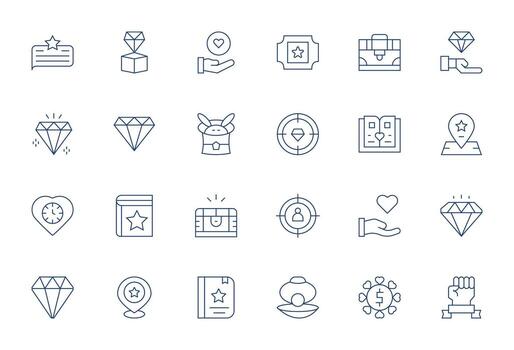 Valuable Professional Set with 24 Thin Line Pixel Aligned Retina Ready Icons vector