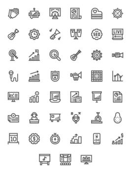 actuación gráficos presentando 45 negrita línea cuadrícula equipado alto resolución diseños vector