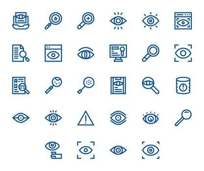 Inspect Icon Repository containing 28 Bold Line 128x128 Editable graphics vector