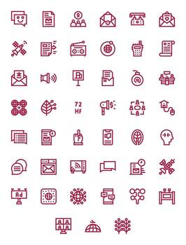 comunicación icono repositorio conteniendo 45 negrita línea 128x128 píxel optimizado gráficos vector