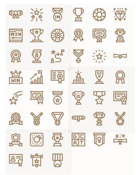 logro gráficos presentando 45 negrita línea píxel optimizado 128x128 diseños vector