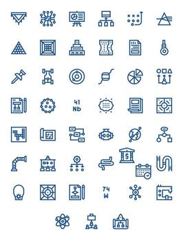 diagrama exhaustivo haz con 45 píxel alineado negrita línea 128x128 íconos vector