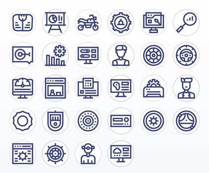 tablero icono repositorio conteniendo 28 negrita línea 128x128 píxel alineado gráficos vector