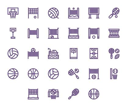 red exhaustivo haz con 28 píxel alineado negrita línea 128x128 íconos vector