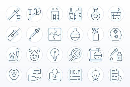 24 píxel Perfecto alto resolución íconos para solución en elegante Delgado línea diseño vector