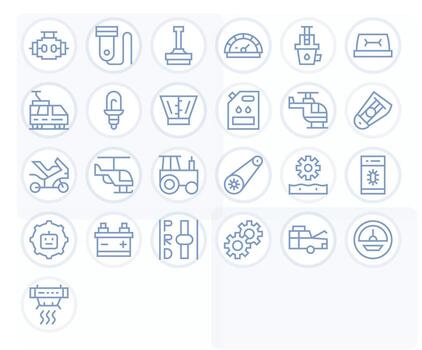 25 Regular Line PIXEL Perfect Icons tailored for Engine High Resolution interface vector
