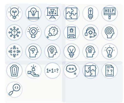 problema resolviendo icono arsenal con 25 128x128 regular línea cuadrícula equipado diseños vector