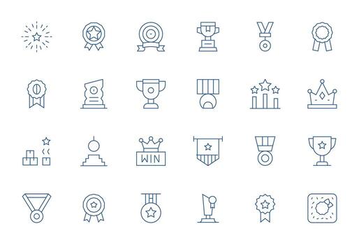 24 PIXEL Perfect Thin Line Icons designed for Excellence Interface vector
