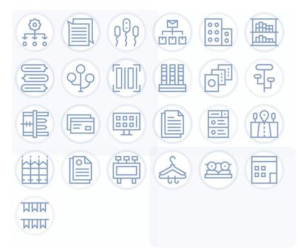 múltiple escalable conjunto presentando 25 píxel optimizado regular línea 64 x 64 íconos vector