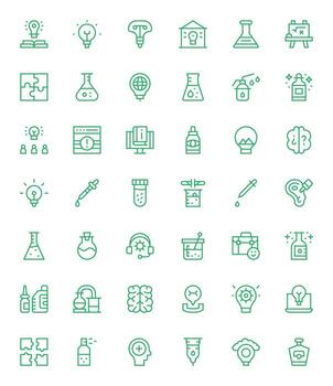 42 regular línea detalle mejorado íconos hecho a mano para solución alto resolución aplicaciones vector