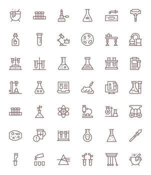 experimentar icono biblioteca con 42 regular línea 256x256 píxel optimizado diseños vector