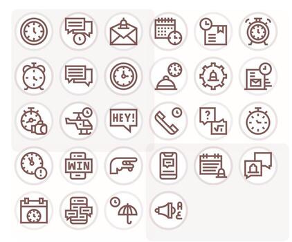 28 Bold Line Display Perfect Icons for Prompt Graphics vector