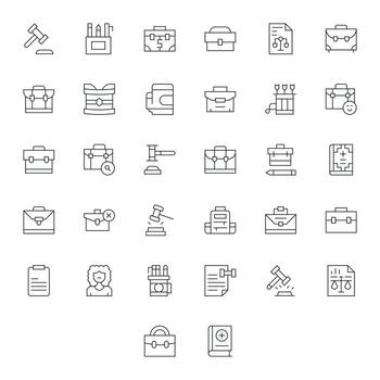 caso icono repositorio conteniendo 32 Delgado línea retina Listo monitor Perfecto gráficos vector