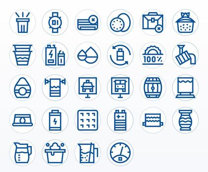 Bold Line PIXEL Perfect Icons from Full Set with 28 High Resolution Icons vector